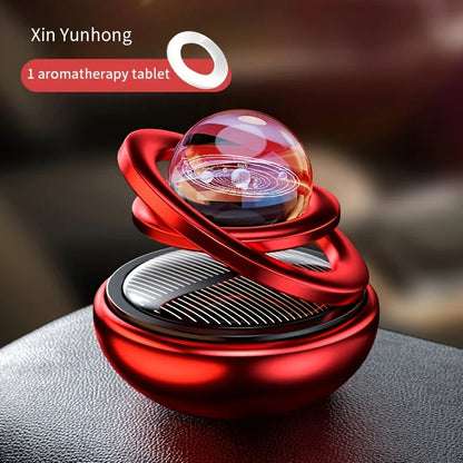 Car Air Freshener Solar Energy Air Purifier for Car Interior Autorotation Decoration Perfume Diffuser Interplanetary Suspension