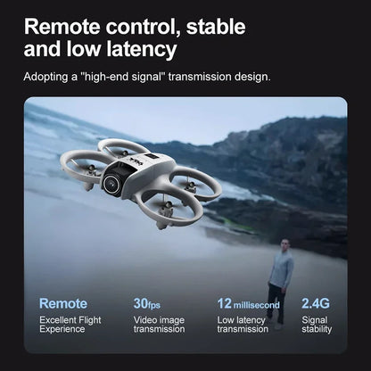 V66 Mini Remote Control Positioning Aerial Photography FPV Drone Wide Angle HD Camera Obstacle Avoidance Helicopter Machine Toy