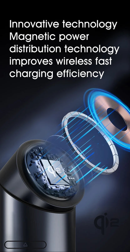 New Truly Qi2 3 In 1 Magsafe Magnetic Touch Button Wireless Charger For Android iPhone iWatch Airpods Fast Charging Dock Station