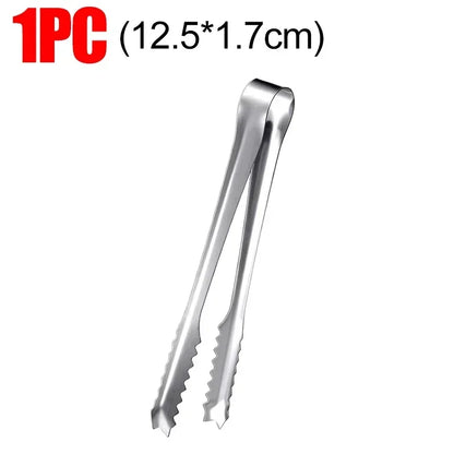 Ice Tongs Stainless Steel Bread Cake Clamps Salad Coffee Sugar Cubes Clips for Restaurant Bar Party Serving Tongs Kitchen Tools
