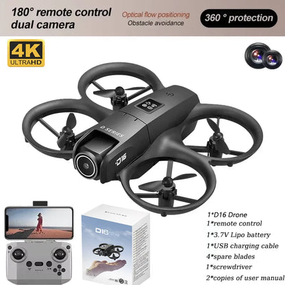 2025 NEW D16 Mini Drone 8K WIFI GPS Professional HD Aerial Photography Remote Control Aircraft HD Dual Camera Quadcopter Toy UAV