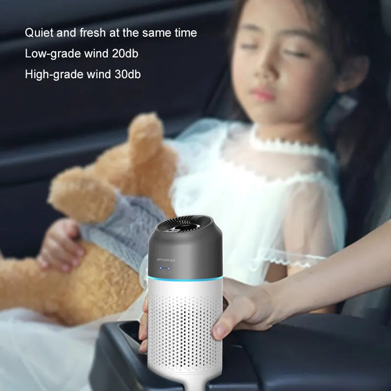 Car Air Purifier HEPA Filter Portable Intelligent Gesture Sensing Mini Air Purifier Automotive Supplies PM2.5 Smell Odor Removal