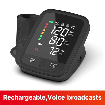 Yongrow Portable Digital Upper Arm Blood Pressure Monitor Measurement Tool Tonometer Sphygmomanometer