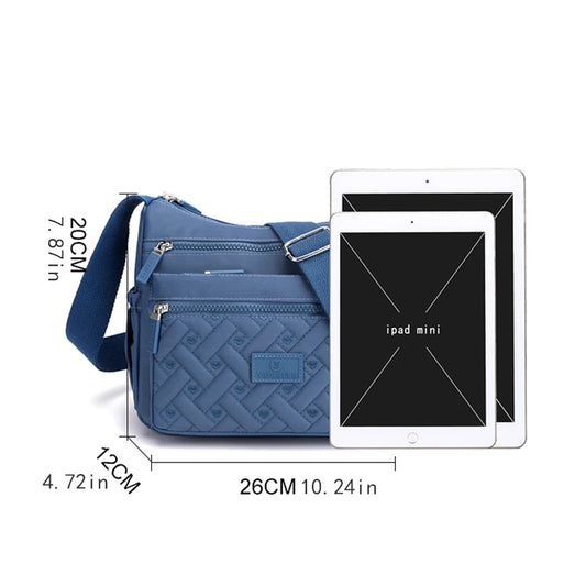 Ladies' Shoulder Bag - Adjustable Shoulder Strap, Zipper Closure