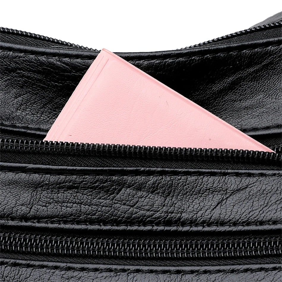 Soft Leather Women Bag Branded Designer Ladies Handbag Purses, Luxury Female Shoulder Bag Large Capacity Crossbody Bags Sac