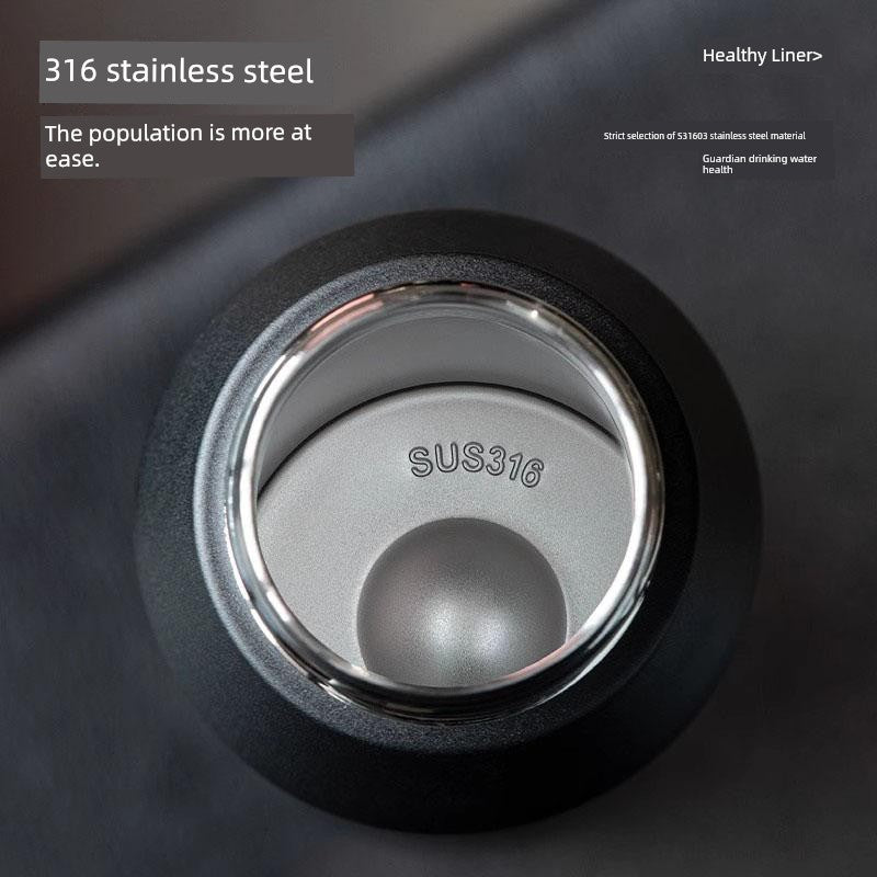 Japanese Style New Vacuum Cup Large Capacity Cold Cup SUS316 Stainless Steel Outdoor Sports  Water Cup Portable Student