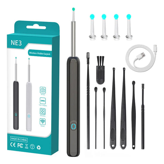 HD Intelligent Visual Luminous Ear Spoon Visual Ear Collecting Endoscope Set Smart Visual Ear Cleaner Wax Removal Tool