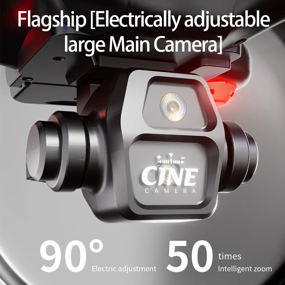 2025 New E55 Air Brushless Drone With Screen-Controlled Lighting Mini Drone 2 Camera Optical Flow Remote Control Aircraft Gift