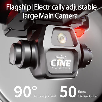 2025 New E55 Air Brushless Drone With Screen-Controlled Lighting Mini Drone 2 Camera Optical Flow Remote Control Aircraft Gift