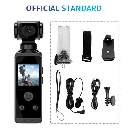 4K Pocket Camera 1080P WiFi Full HD Pocket Camera 270 Rotatable Mini Outdoor Sport DV With Waterproof Case Video Camcorders Gift