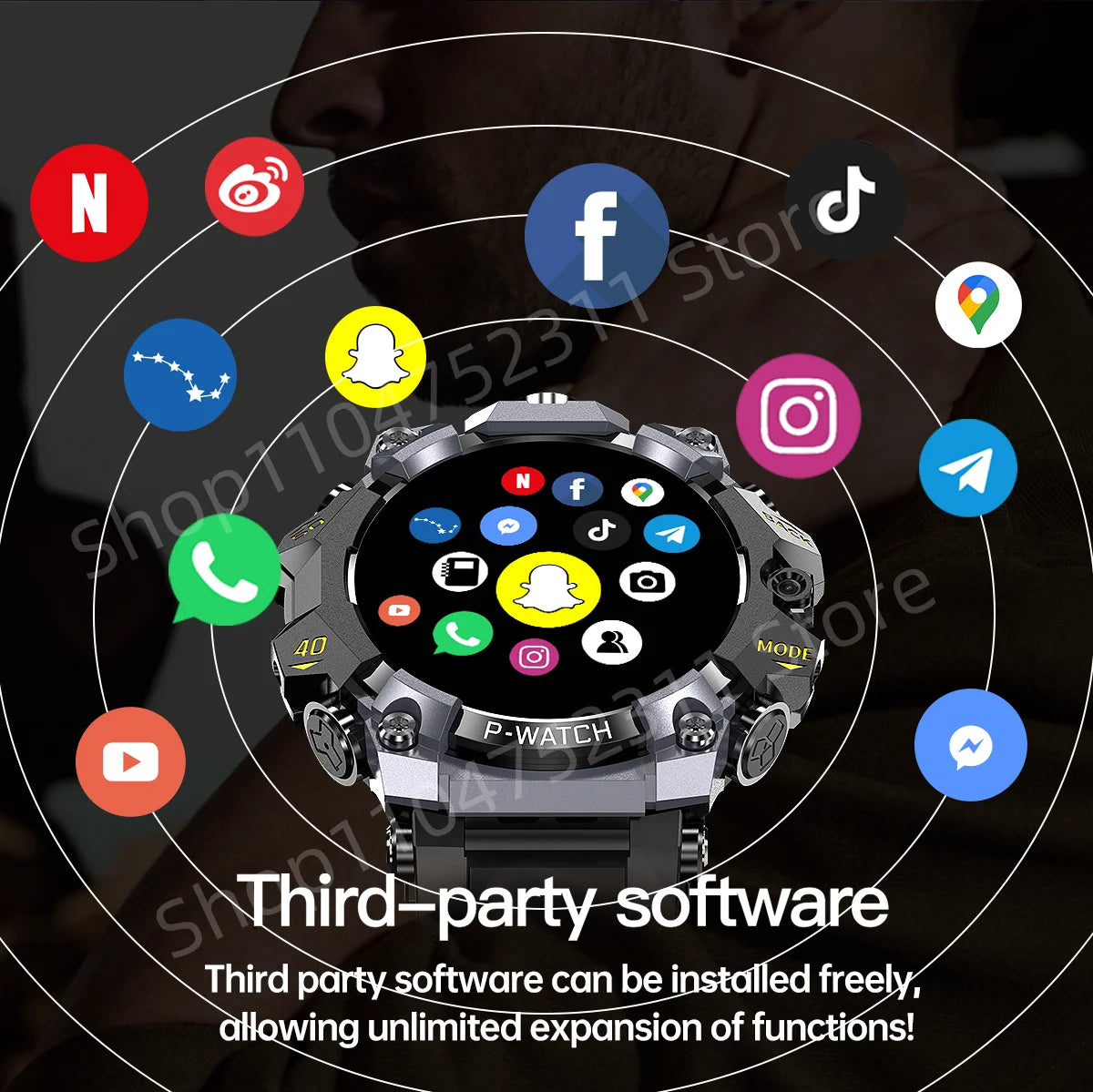 5g Full Netcom Smartwatch 1.508 inch Amoled HD Screen inset 4g/5g Sim Card GPS WIFI IP68 Waterproof Swimming  Sport Smart Watch