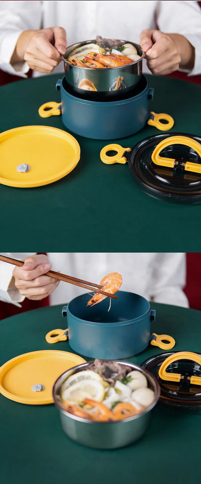 Food Thermal Jar Insulated Soup Thermos Bottles Stainless Steel Lunch Box Drinking Cup Bento Lunch Box Women Hot Food Container