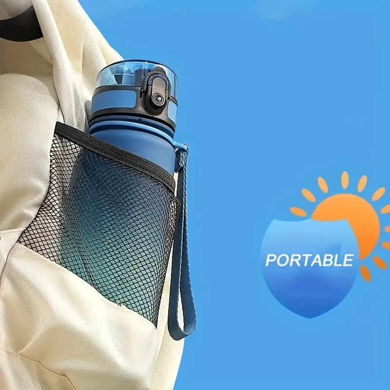 1L Large Capacity Sports Water Bottle Motivational Leak Proof Portable Reusable Plastic Cups Outdoor Travel Gym Jugs