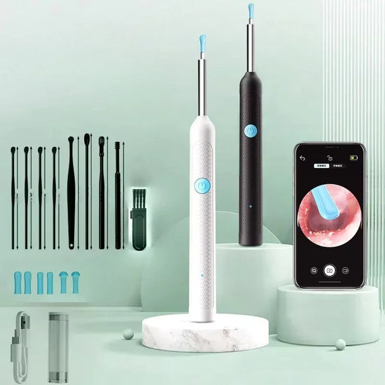 Wireless Visual Silicone Ear Spoon Endoscope Earpick Camera Otoscope Safe Ear Cleaner for Kids & Adults