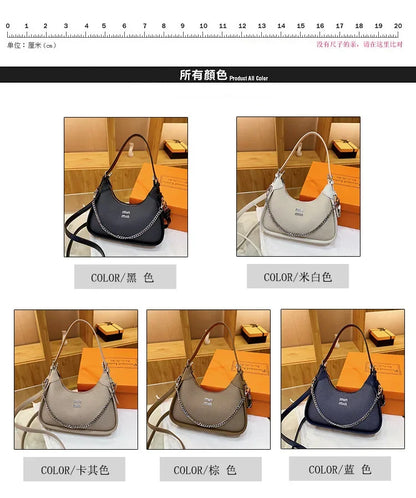 2025 EarlySpring New Simple and Casual Fashion Women's Armpit Handbag High-end and Trendy ShoulderBag for Style-conscious Ladies