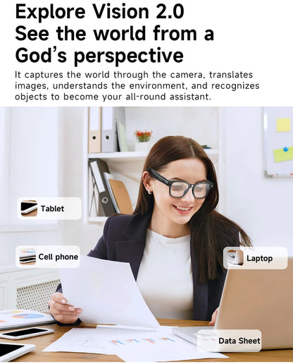 Xiaomi AI Smart Glasses 8-megapixel Camera Mini Camera Bluetooth Call Sunglasses Shooting Audio Listening Music Camera Glasses
