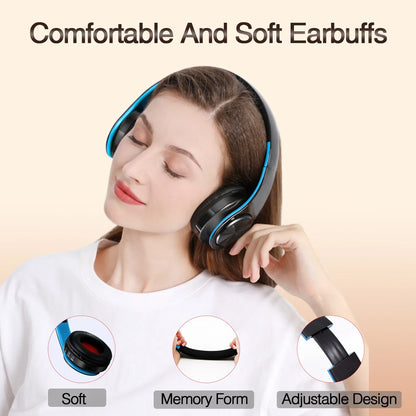 2025 New Bluetooth Wireless Stereo Headphones Earphone Headset with FM TF Card Slot And Built-in MIC for MP3 PC iPod Cell Phone