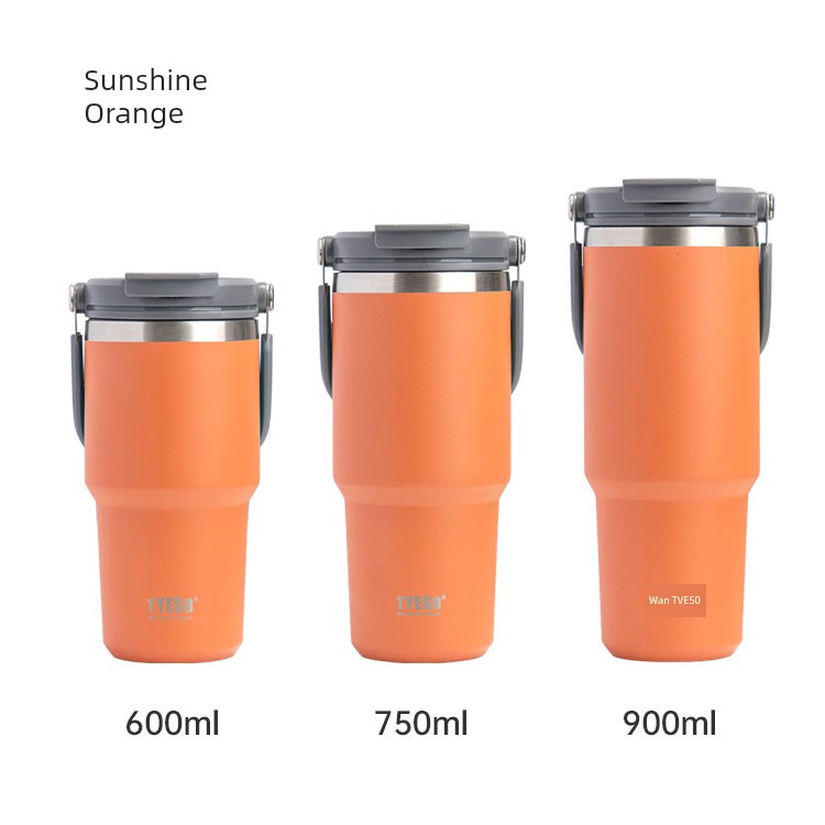 Taishuo New Product Satchel Ice Cream Cup Car Coffee Cup Stainless Steel Large Capacity Insulation Sports Kettle Export