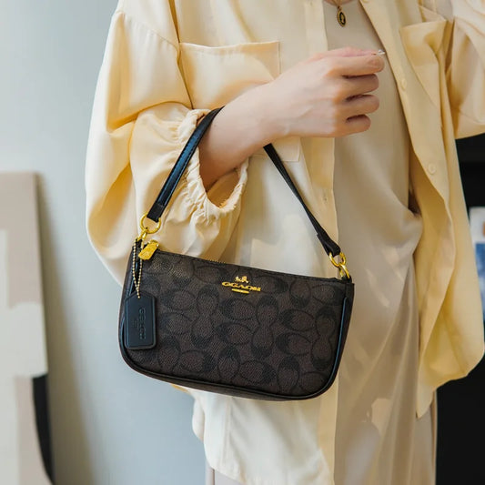 Ladies Classic Geometry Pattern Multifunctional Crossbody Bag 2025 Women's Handbag Fashionable Printed Shoulder Bag PU Leather