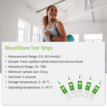 Fast Test Blood Ketone Meter Kit for Keto Diet with Ketone Monitor and Strips 30pc with Lancets Ketosis&Ketogenic Diet