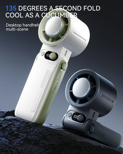Portable Mini Refrigeration Handheld Fan 199 Speed Stylish Manual Adjustable fan USB rechargeable fan