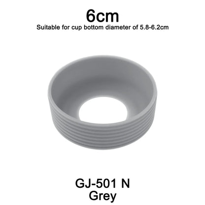 6cm 15 Colour Threaded Soft Silicone Cup Bottom Cover Wear Resistant Ring Sleeve Sheath Anti Slip Good Toughness