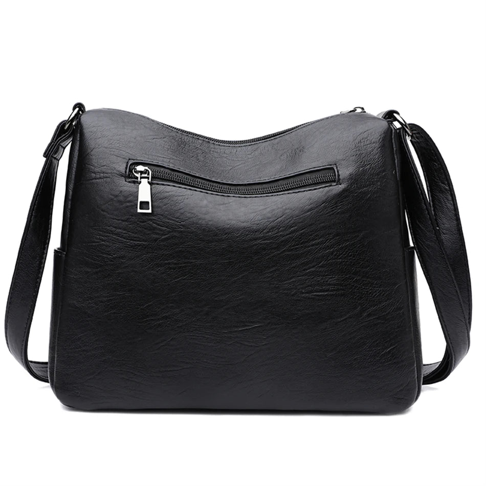 Soft Leather Women Bag Branded Designer Ladies Handbag Purses, Luxury Female Shoulder Bag Large Capacity Crossbody Bags Sac