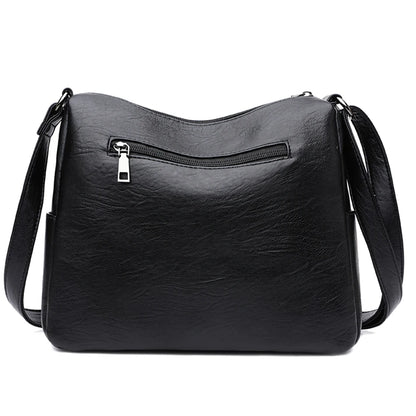 Soft Leather Women Bag Branded Designer Ladies Handbag Purses, Luxury Female Shoulder Bag Large Capacity Crossbody Bags Sac
