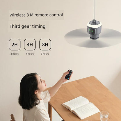 Upgraded Wireless Small Ceiling Fan usb Rechargeable Student Dormitory Silent Wind Big Bed Small Camping Fan