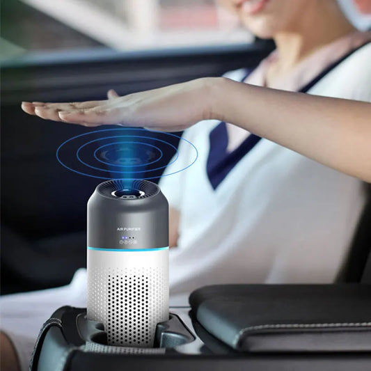 Car Air Purifier HEPA Filter Portable Intelligent Gesture Sensing Mini Air Purifier Automotive Supplies PM2.5 Smell Odor Removal