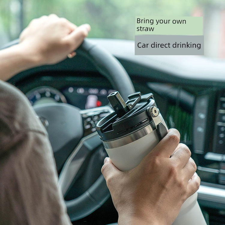 Taishuo New Product Satchel Ice Cream Cup Car Coffee Cup Stainless Steel Large Capacity Insulation Sports Kettle Export