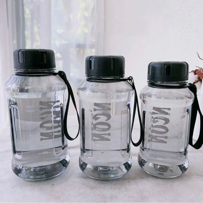 850/1100/1300ml Clear Water Bottle Portable Leakproof Large Capacity Travel Kettle Lightweight Water Jugs