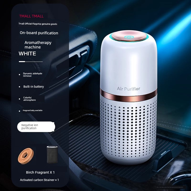 Car Air Purifier New Car Wireless Odor Elimination Formaldehyde Removal Car Spray Aroma Diffuser Cup Holder