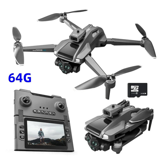 2025 New M66 Drone 4K HD Aerial Photography Camera Drone with Screen Omnidirectional Obstacle Avoidance Drone RC