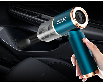 SZUK Car Vacuum Cleaner Strong Suction Wireless Portable Cleaning Machine Handheld Mini Vacuum Cleaner for Car Home and Keyboard