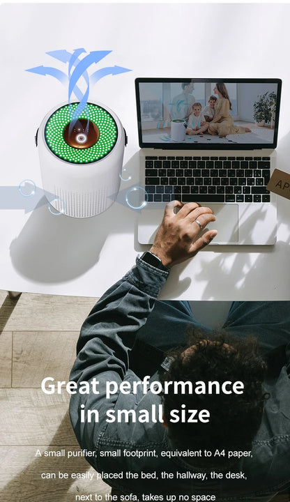 AP07 Air Purifier USB Negative Ions Generator Remover Formaldehyde for Home Portable Air Cleaner Perfume for Desktop Office