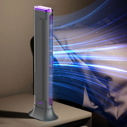 Bladeless Fan Adjustable Vents Air Condition Fan Space-Saving for Bedroom Home Office Room