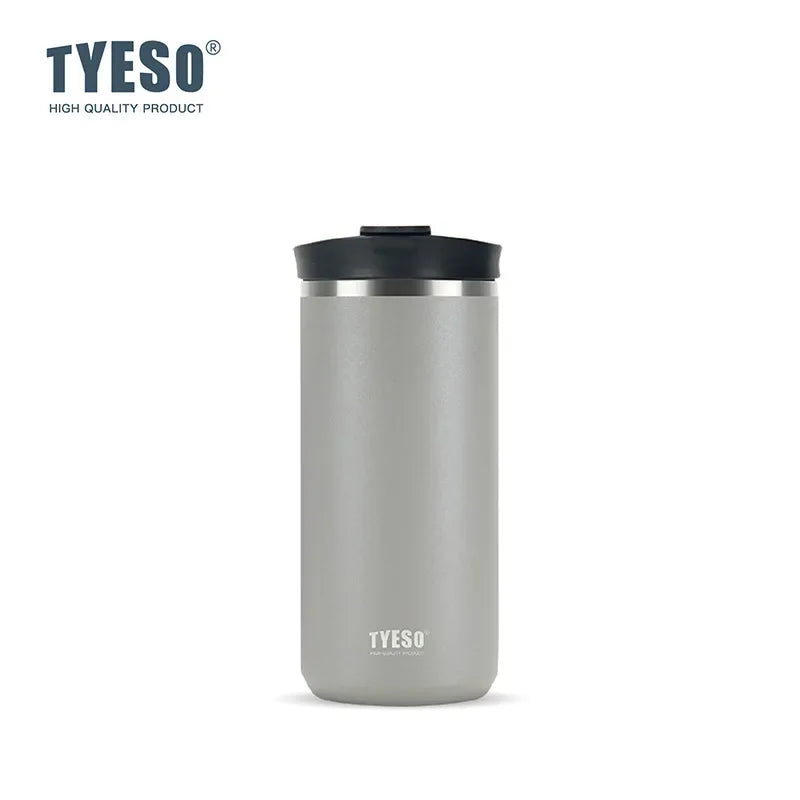 Tyeso French Press Thermoses Travel Mug 304 Stainless Steel Portable Cold Brew Coffee Maker Tea Infuser Double-Wall Insulated