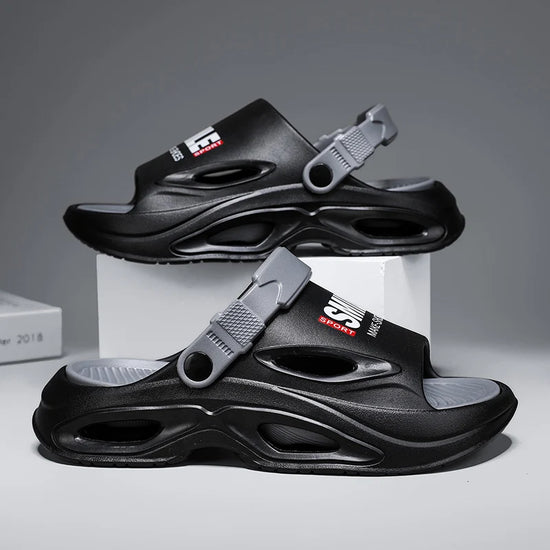 2026 New Men Massage Slippers Slides Indoor Outdoor Sandals Beach Casual Shoes Comfortable Sole Men&