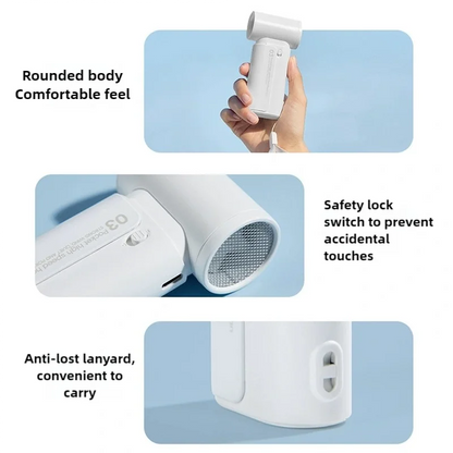 2025 New High Speed Portable Electric Fan USB Rechargeable 3 Speed Fan 4000mAh Outdoor Handheld Fan Mini Bladeless Fan