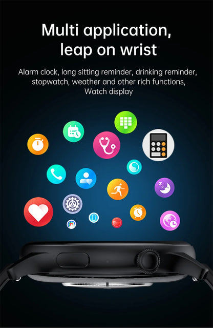 2024 True AMOLED Smart Watch Ladies Screen always Show Time 466*466 HD Health Tracker Voice Calling Smartwatch Women For Xiaomi