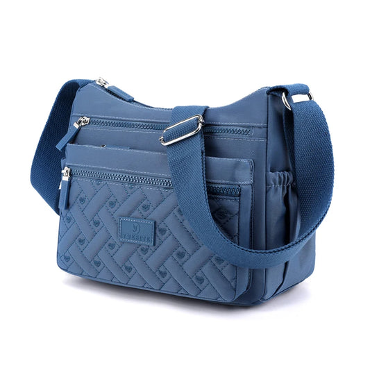 Ladies' Shoulder Bag - Adjustable Shoulder Strap, Zipper Closure