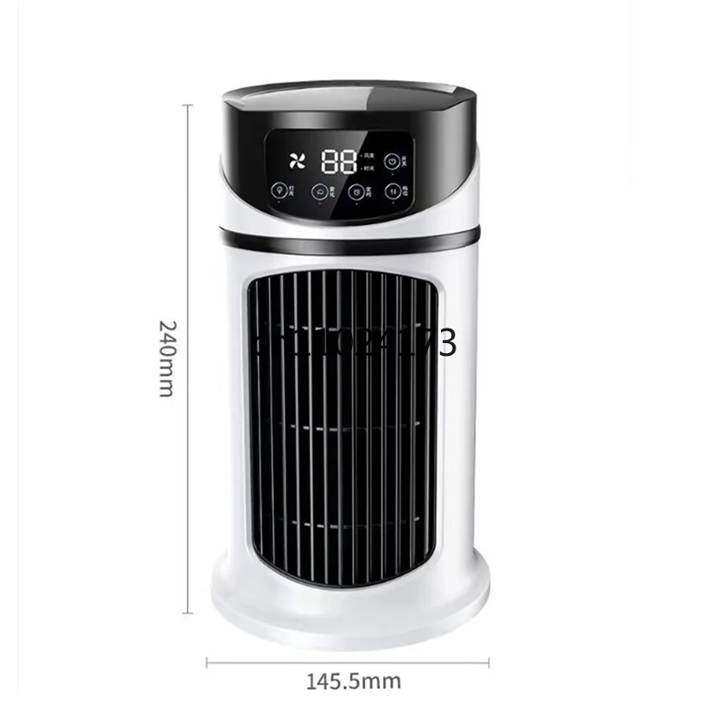 Portable Air Conditioner Home Mini Air Cooler Portable Air Conditioner for Office 6 Gears Wind Black White