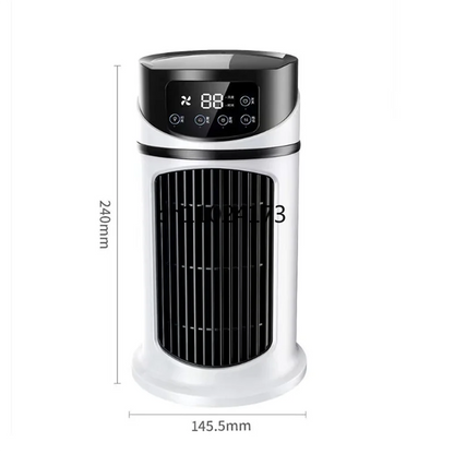 Portable Air Conditioner Home Mini Air Cooler Portable Air Conditioner for Office 6 Gears Wind Black White