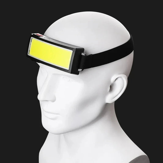 1 Pc Strong Light High Brightness Cob Headlight Usb Charging Head