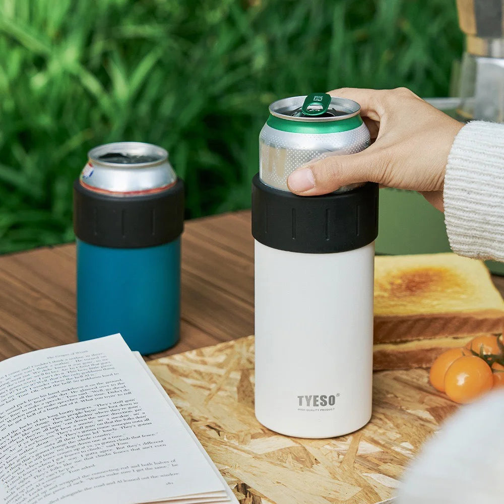 TYESO 12/18oz Stainless Steel Insulated Beer Bottle & Can Cooler Coke beer mug Keep Warm/Cold Double Wall Beverage Cooler Cup