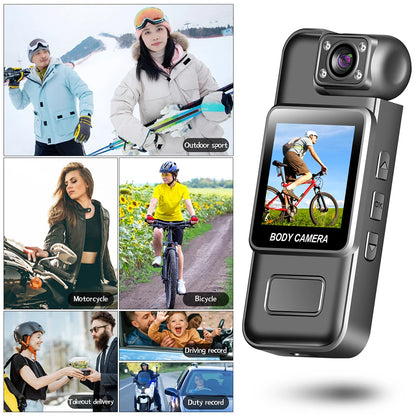 4K WiFi Ultra HD Mini Camera Portable Police Camera Infrared Night Vision Function Suitable for Police Use, Outdoor Cycling, etc