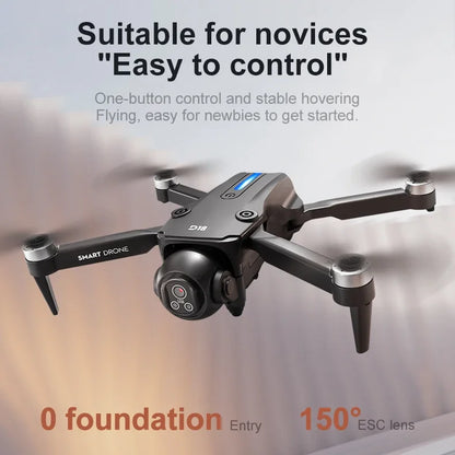 VIVO D18 Drone 8K Aerial HD Dual Camera Photography Intelligent Obstacle Avoidance Brushless Power 5G WIFI GPS Return VR Drone
