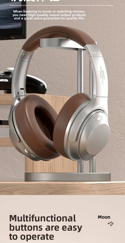 Wireless Headset Bluetooth 5.3 Retro Headphones HIFI Stereo Noise Canceling Earphone Long Standby Stylish Comfortable Headphones