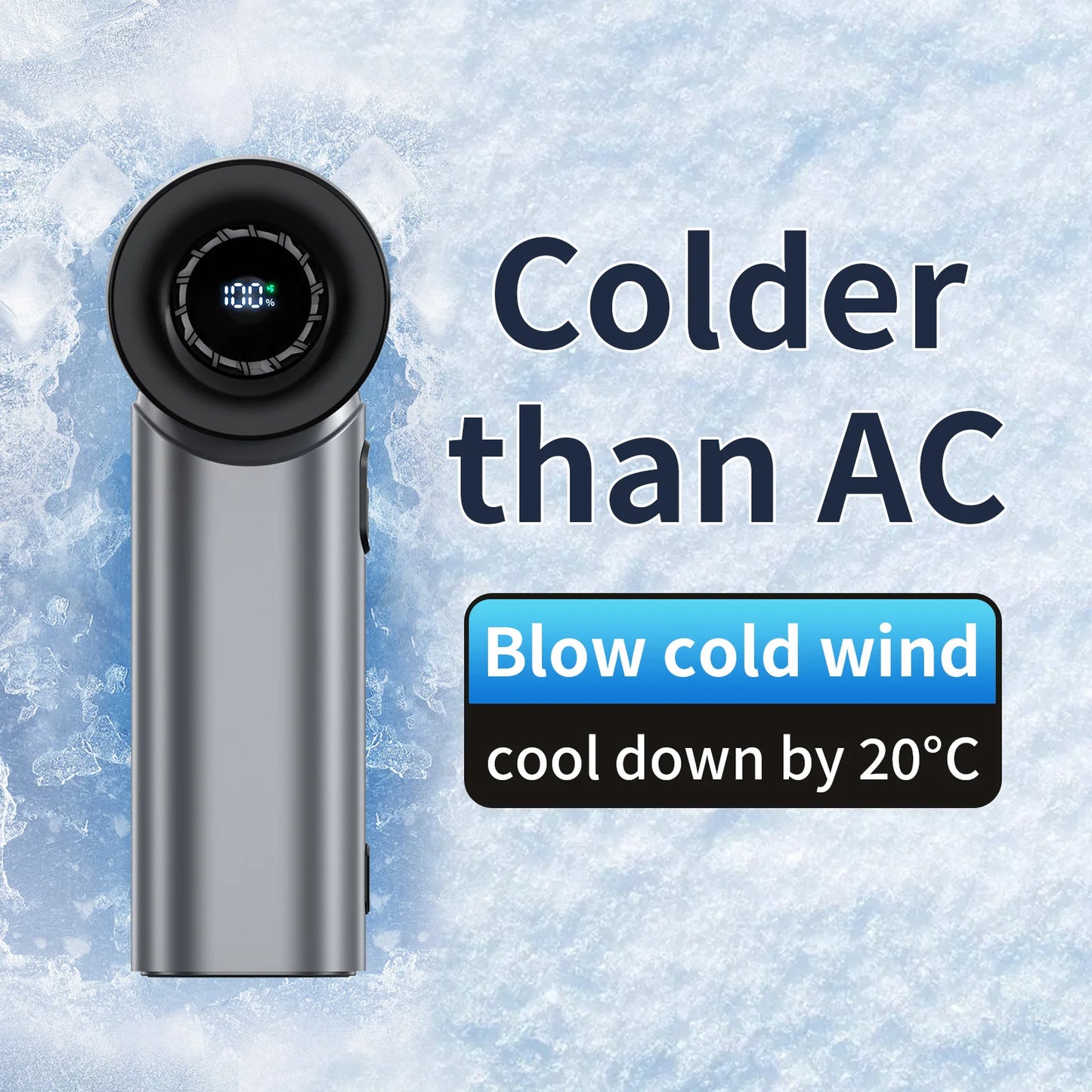 Rechargeable Handheld Fan, Stylish Design, Portable High Speed Fan - Small and Powerful for Outdoor Sports, Travel, Camping